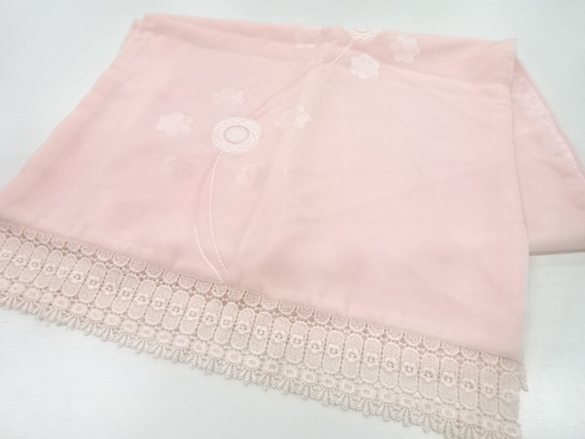 ビロードレース花模様ショール